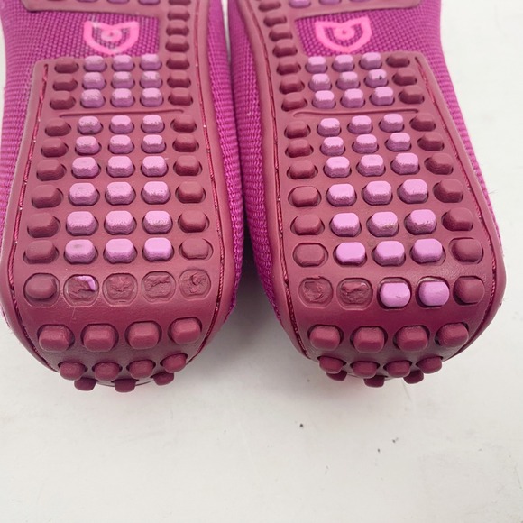 Rothys The Driver Berry Purple Knit Penny Loafer Shoes Womens Size 6 - Picture 9 of 10